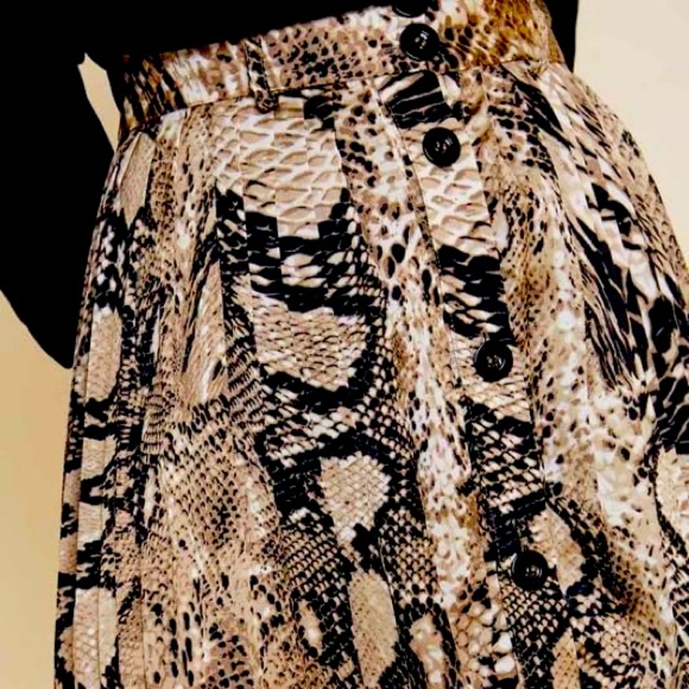 Hayden Snakeskin Skirt